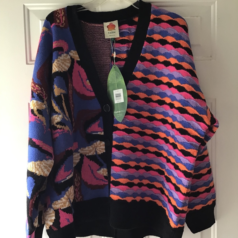 Farm Rio Knit Cardigan in size L